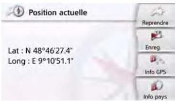 BECKER ACTIVE 50 - Affichage de la position actuelle - 2