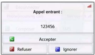 BECKER ACTIVE 50 - Acceptation d'une communication - 1