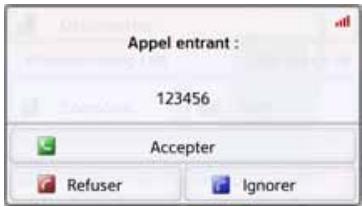 BECKER TRANSIT 45 - Acceptation d'une communication - 1