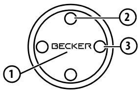 BECKER TRANSIT 45 - Connexion de la télécommande avec le apparéil de navigation - 1