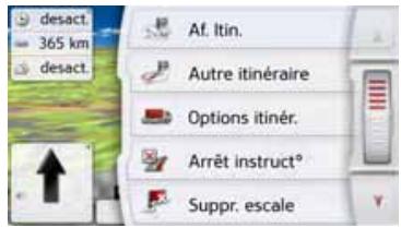 BECKER TRANSIT 45 - Options de l'affichage de carte - 2