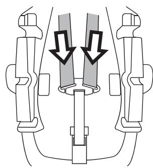 PEG PEREGO PRIMO VIAGGIO TRIFIX - 3· Pour remonter la sangle de sécurité : - 2