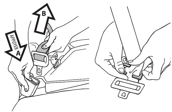PEG PEREGO PRIMO VIAGGIO TRIFIX - Comment installer le clip de verrouillage - 1