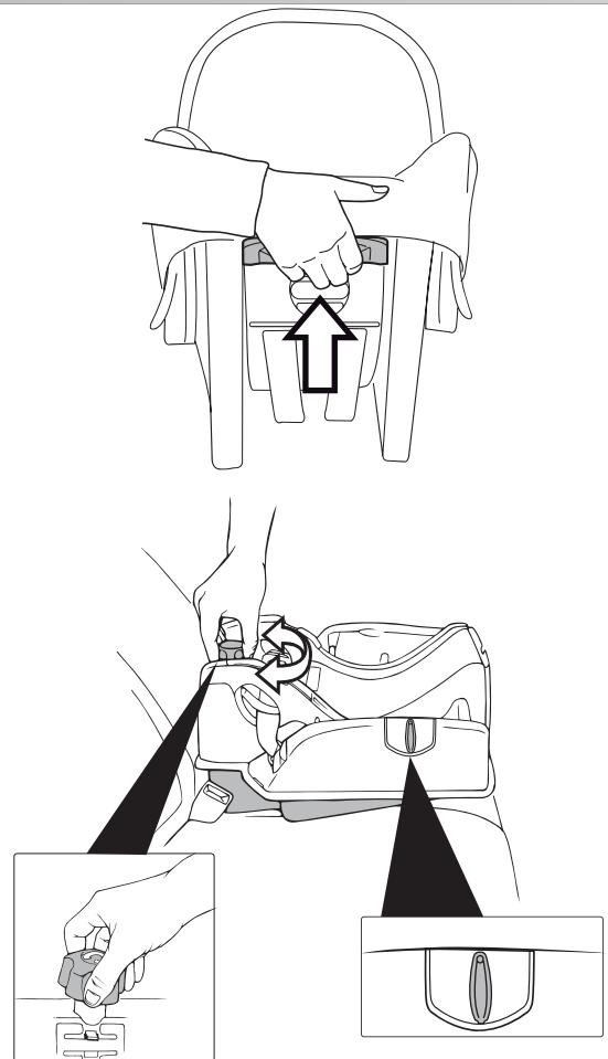 PEG PEREGO PRIMO VIAGGIO TRIFIX - II - Comment installer la base en utilisant la CEINTURE DE SECURITE DU VEHICULE - 1