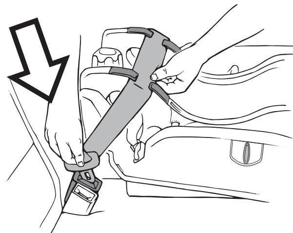 PEG PEREGO PRIMO VIAGGIO TRIFIX - II - Comment installer la base en utilisant la CEINTURE DE SECURITE DU VEHICULE - 5