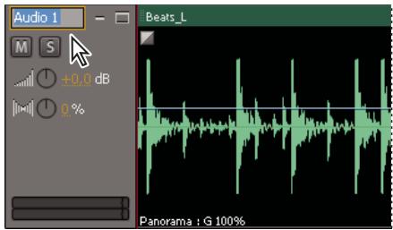 ADOBE SOUNDBOOTH CS5 - Nommage d'une piste - 1