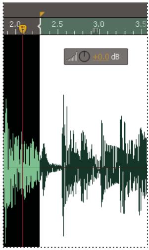 ADOBE SOUNDBOOTH CS5 - Positionnement de l'indicateur d'instant créé - 2