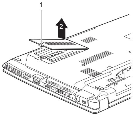 FUJITSU SIEMENS LIFEBOOK 544 - Removing the cover - 1