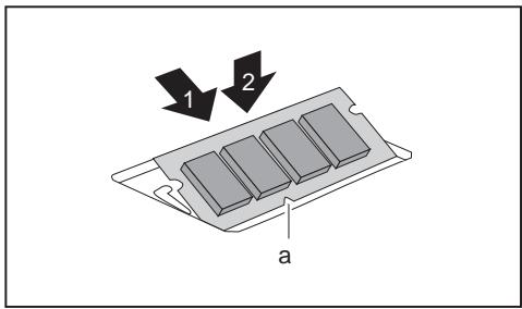 FUJITSU SIEMENS LIFEBOOK 544 - Installing a memory module - 1