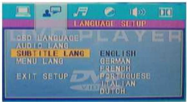 TOKAI DVM-750 - LANGUE des sous-titres - 1