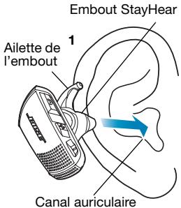 BOSE BLUETOOTH HEADSET - Adaptation du casque à l'oreille - 1