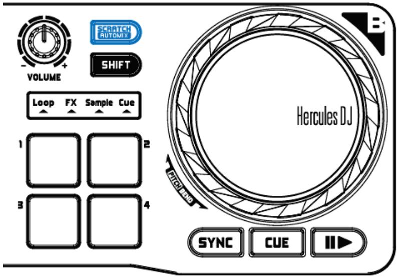 HERCULES DJCONTROL COMPACT - - SCRATCHER SUR UN MORCEAU - 1