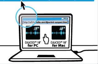 HERCULES DJCONTROL COMPACT - Installes le logiciel DJUCEDTM 18° - 1