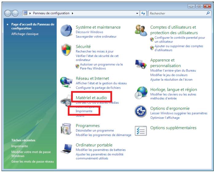HERCULES EPLUG 200 HD - Ordinateurs sous Windows Vista : Acceder à l'imprimante partagée - 1