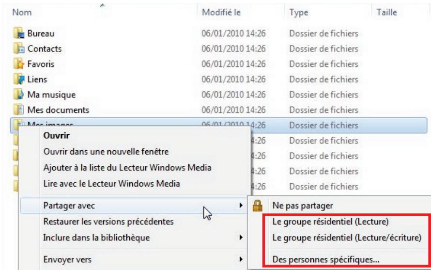 HERCULES EPLUG 200 HD - Windows 7: Mettre en partage des dossiers publics ou personnels - 1