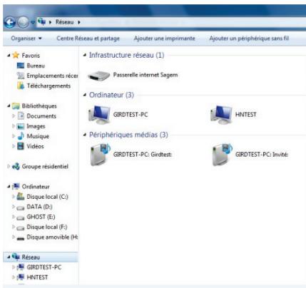 HERCULES EPLUG NANO 500 DUO, EPLUG NANO 500 PASS THRU DUO - Ordinateurs sous Windows 7 : Accéder aux dossiers partagés - 1