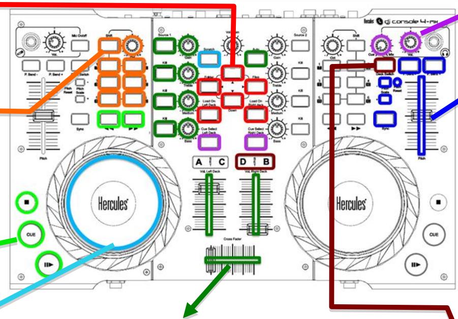 HERCULES VIRTUALDJ 7 LE - contrôles de préécoute - 1