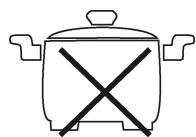 CLATRONIC EKI 3157 - Do not use the following types of pots: - 3
