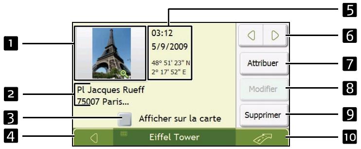 NAVMAN N40I - Gestion des photo NavPixTM - 1