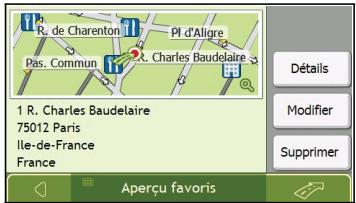 NAVMAN N40I - Comment modifier le nom d'un+favori? - 4
