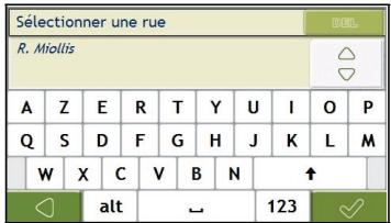 NAVMAN N40I - Cherchez le nom et le numero de rue - 1