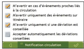 NAVMAN N40I - Notification d'événements liés à la circulation - 3