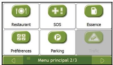 NAVMAN N40I - Écran Menu principal - 2