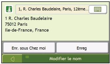 NAVMAN N40I - Comment modifier le nom d'un+favori? - 5