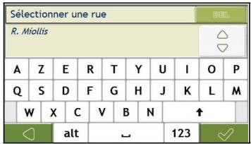 NAVMAN N40I - Cherchez la rue name og house number - 1