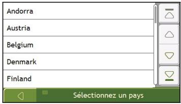 NAVMAN N40I - Sélectionnez le pays - 1