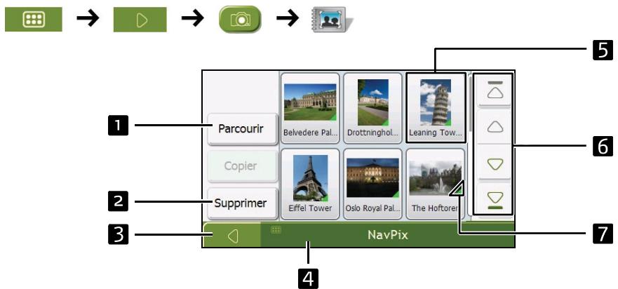NAVMAN N40I - Gestion de l'album - 1
