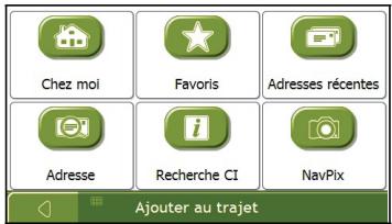 NAVMAN N40I - Ouvrez l'écran Trajet à étapes multiples - 2