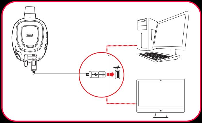 CREATIVE SOUND BLASTER TACTIC3D WRATH WIRELESS - Étape 1: rechargez votre casque - 1