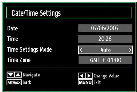 TECHWOOD TKF322016B - Configuring Date/Time Settings - 1