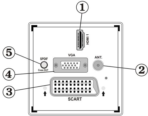 TECHWOOD TKF322016B - Viewing the Back side Connections - 1