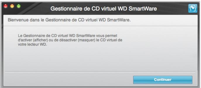 WESTERN DIGITAL MY BOOK FOR MAC - Cacher le CD virtuel WD SmartWare - 2