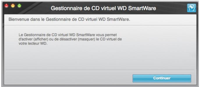 WESTERN DIGITAL MY BOOK FOR MAC - Afficher le CD virtuel WD SmartWare - 1