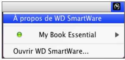 WESTERN DIGITAL MY BOOK FOR MAC - Ouverture du logiciel WD SmartWare - 1