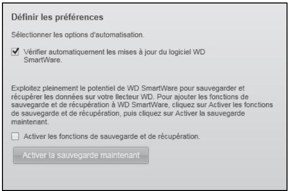 WESTERN DIGITAL MY BOOK FOR MAC - Activation des fonctions de sauvegarde et de récupération - 1