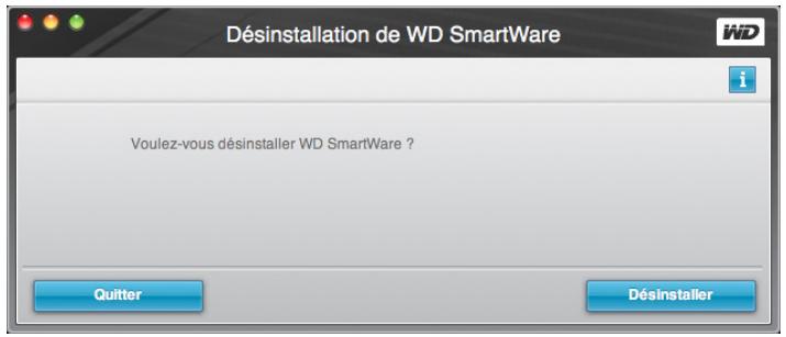 WESTERN DIGITAL MY BOOK FOR MAC - Désinstaller le logiciel WD SmartWare - 3