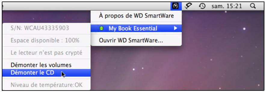 WESTERN DIGITAL MY BOOK FOR MAC - Par l'icône WD SmartWare - 2