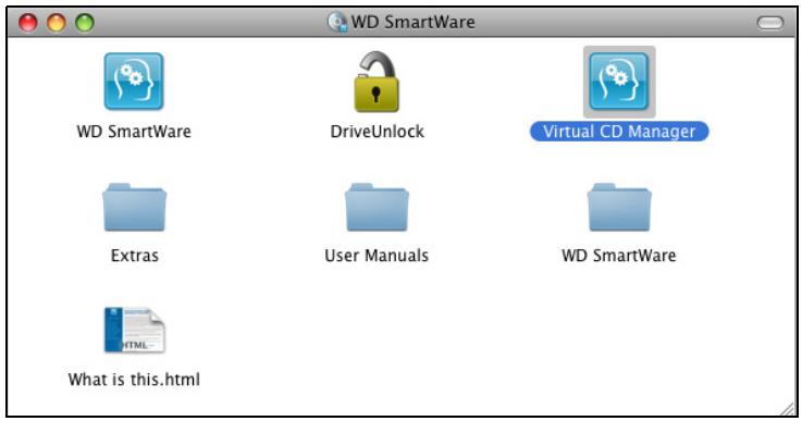 WESTERN DIGITAL MY BOOK FOR MAC - Cacher le CD virtuel WD SmartWare - 1