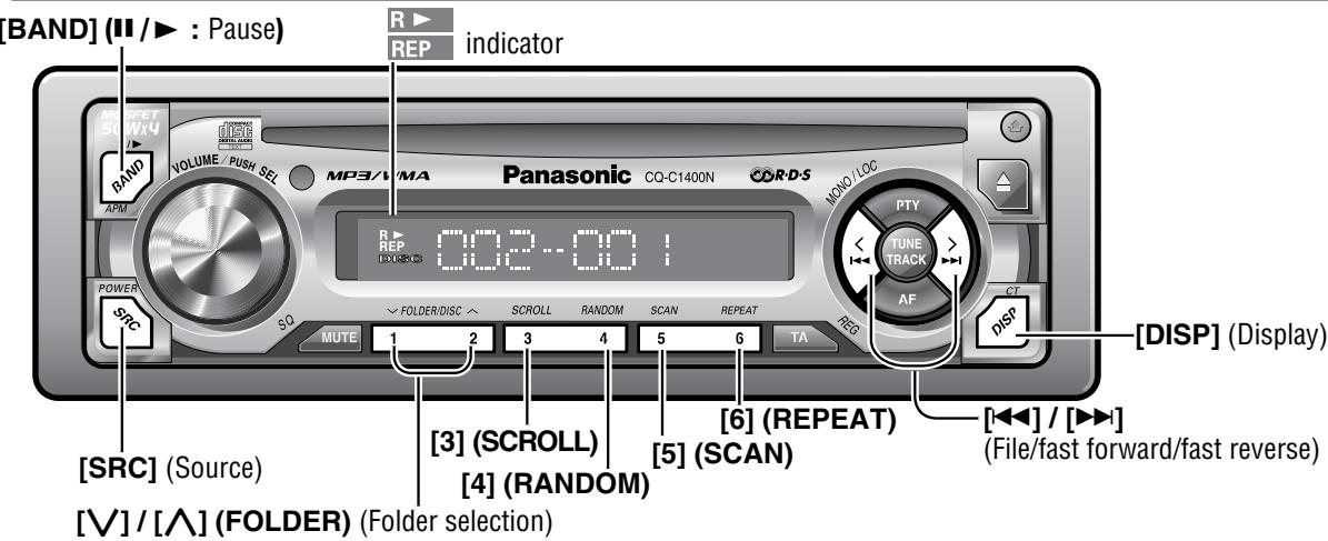PANASONIC CQ-C1300AN - MP3/WMA Player - 1