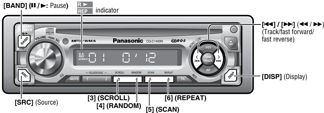 PANASONIC CQ-C1300AN - CD Player - 1