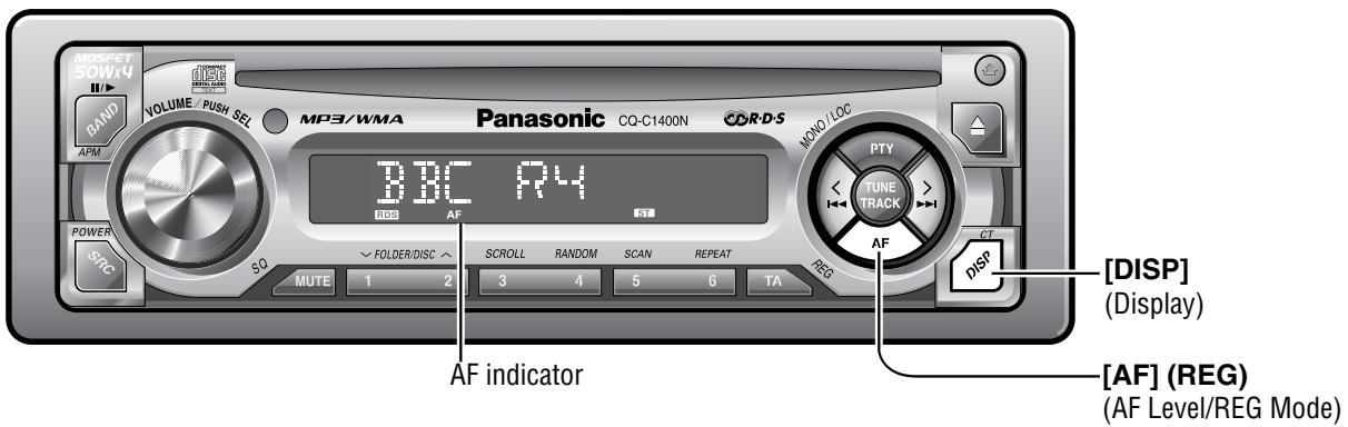 PANASONIC CQ-C1300AN - Alternative Frequency (AF) - 1