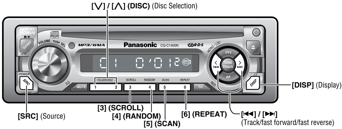 PANASONIC CQ-C1300AN - CD Changer Control (only for CQ-C1400N) - 1