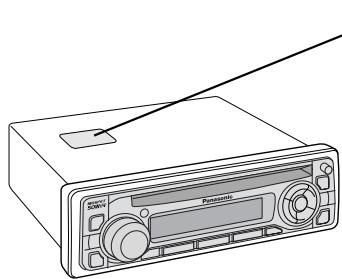 PANASONIC CQ-C1300AN - Label Indications and Their Locations - 1
