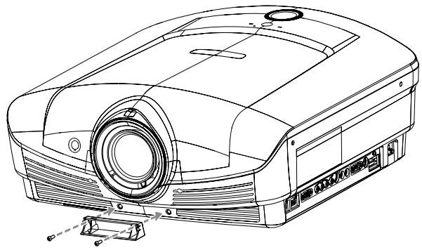 MITSUBISHI HC9000D - Positionner l'émetteur 3D sur le projecteur - 1