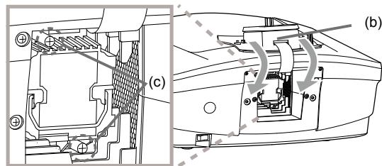 MITSUBISHI HC9000D - Remplacement de la lampe: - 5