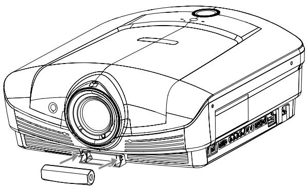 MITSUBISHI HC9000D - Positionner l'émetteur 3D sur le projecteur - 2